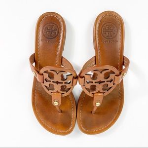 Tory Burch Miller Brown Leather Sandals 6